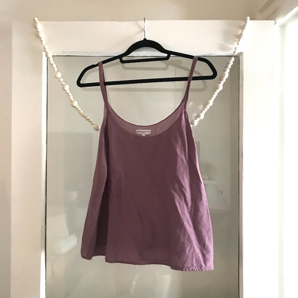 Aritzia COMMUNITY Silk Tank Top